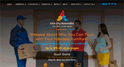 Desktop Screenshot of aaacityremovalist.com.au